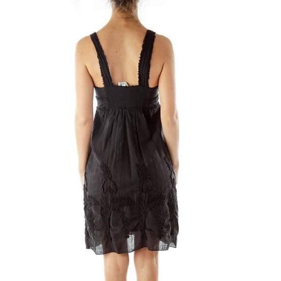 Max Studio Black Scrunched Dress - Picture 2 of 3